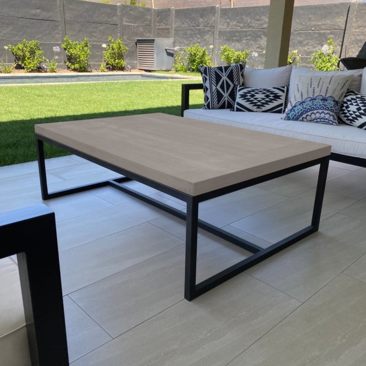 Mesa de centro personalizada estilo minimalista en lenga y fierro | Greenwoods